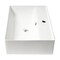 Alfi Brand ALFI brand ABC901-W White 24" Modern Rectangular Above Mount Ceramic Sink with Faucet Hole ABC901-W - alternate 10